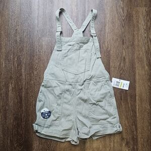 New Womens Wallflower M Pastel Green Overalls Short One Piece Stretch Adjustable
